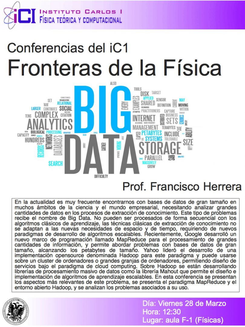 Cartel de la Conferencia: Big Data.