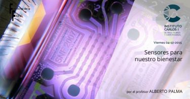 Cartel de la Conferencia: Sensores para nuestro bienestar.