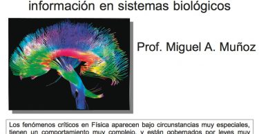 Cartel de la Conferencia: Puntos críticos y la transmisión de información en sistemas biológicos.