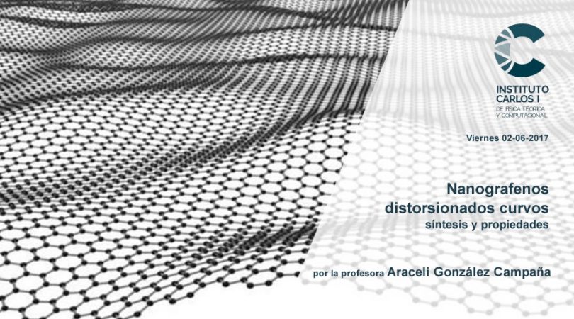 Cartel de la Conferencia: Nanografenos distorsionados curvos: síntesis y propiedades