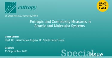 Portada de la noticia: La revista Entropy lanza un número especial con editores invitados del iC1.