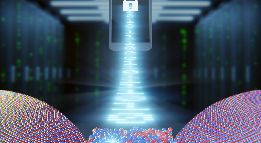 Portada de la noticia: Encriptación de datos avanzada utilizando dispositivos fabricados con materiales bidimensionales.