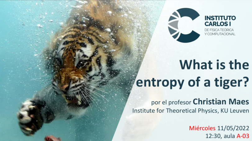 Cartel de la Conferencia: What is the entropy of a tiger?