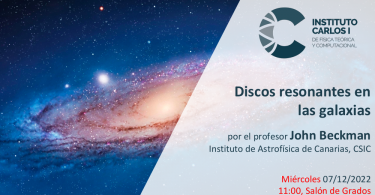 Cartel de la Conferencia: Discos resonantes en galaxias.