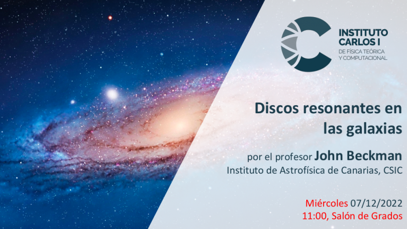 Cartel de la Conferencia: Discos resonantes en galaxias.