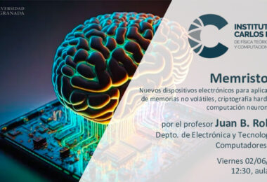 Cartel de anuncio de la conferencia del profesor Roldán